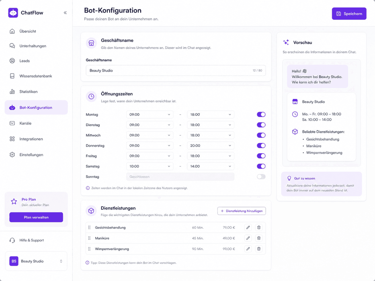 Add your business details